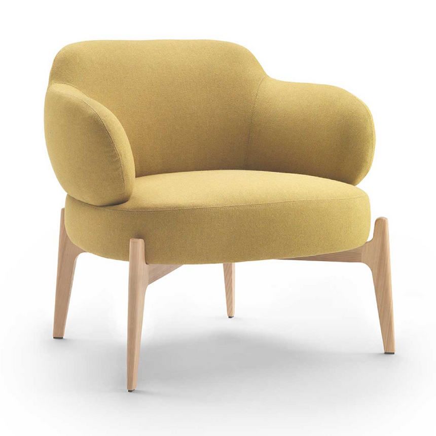 Modern Chunky Lounge Armchair | Marelli Sign | Italianfuniture.com