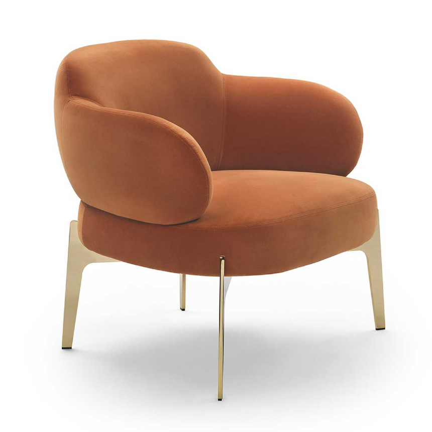 Modern Chunky Lounge Armchair | Marelli Sign | Italianfuniture.com