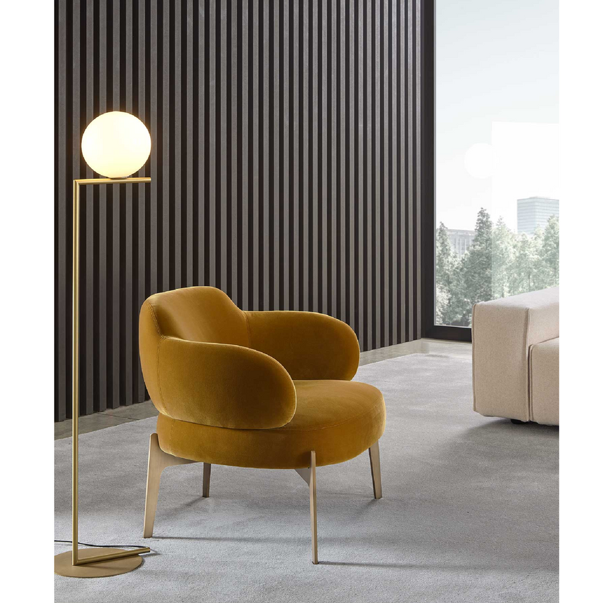 Modern Chunky Lounge Armchair | Marelli Sign | Italianfuniture.com