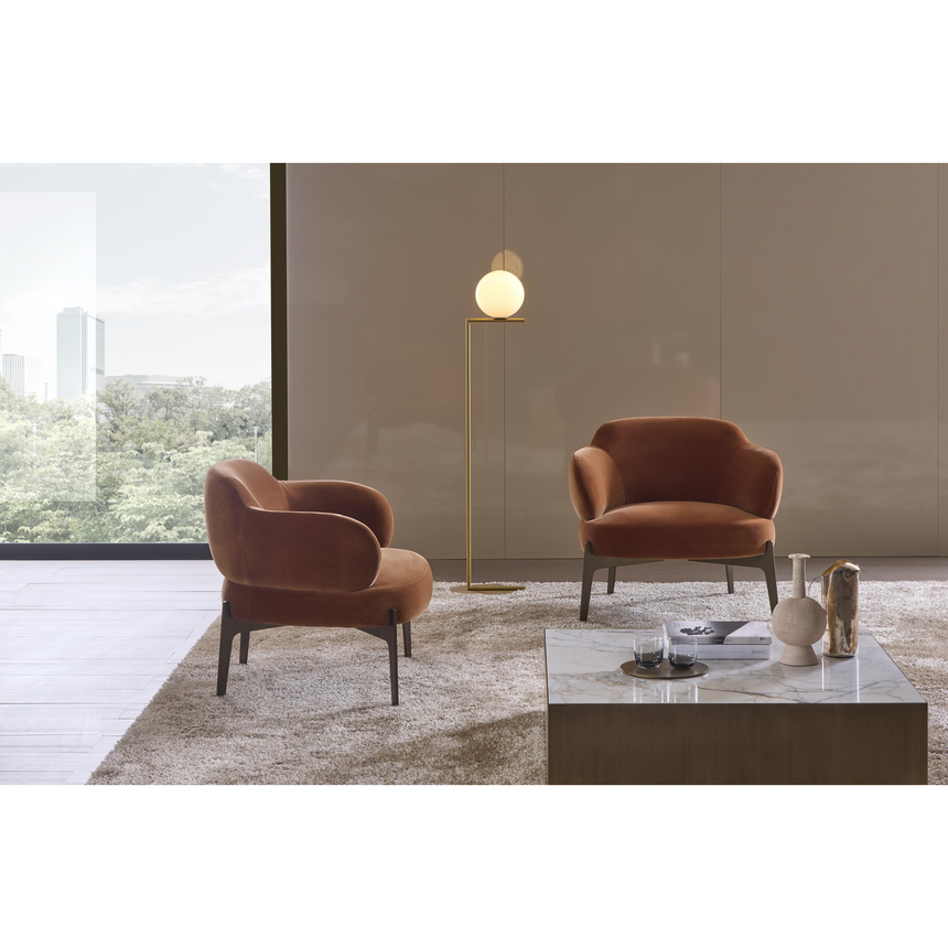 Modern Chunky Lounge Armchair | Marelli Sign | Italianfuniture.com