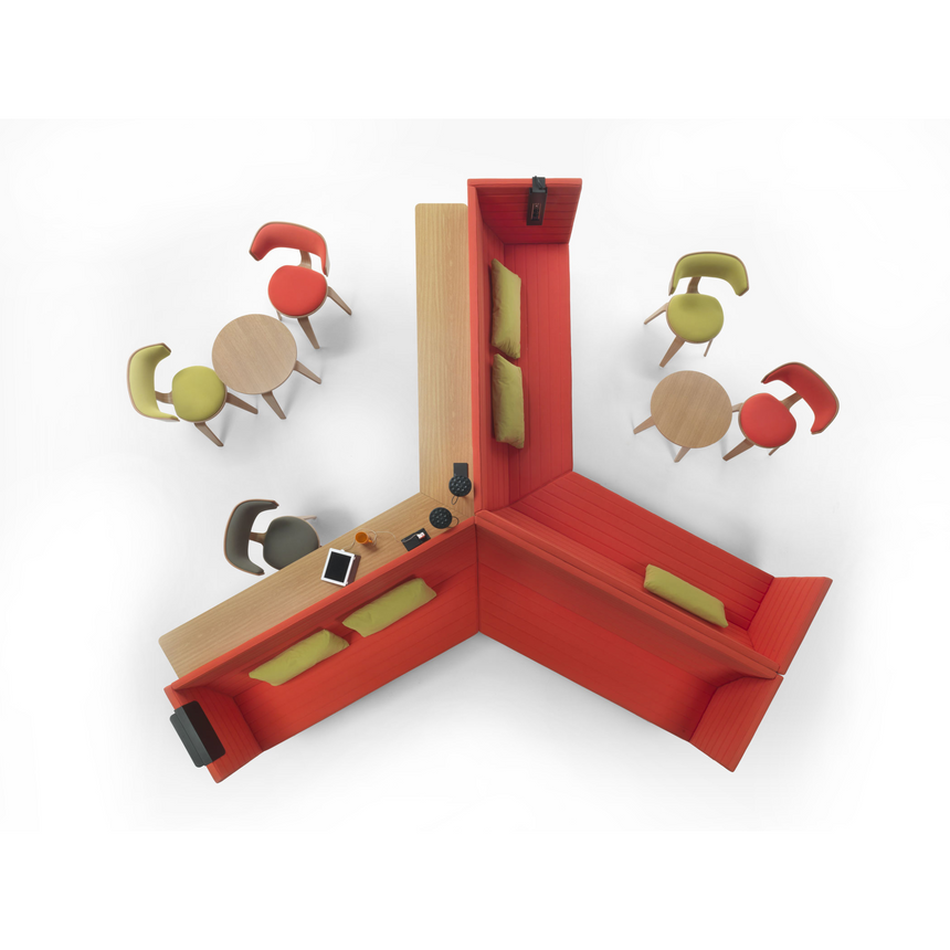 60° Angled Single Arm Sofa | Marelli Stripes