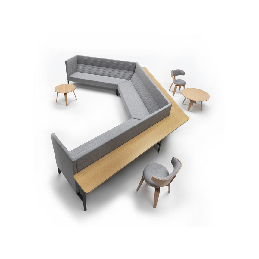 60° Angled Armless Sofa | Marelli Stripes