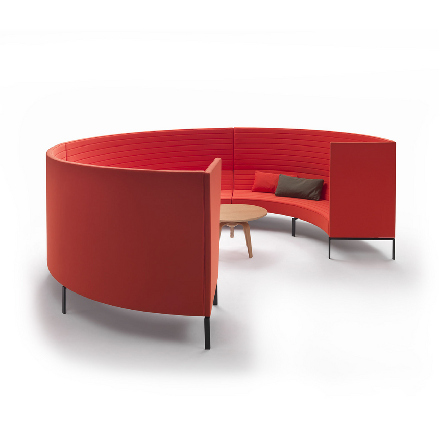 Single Arm Curved Sofa | Marelli Stripes | Italiamfurniture.com