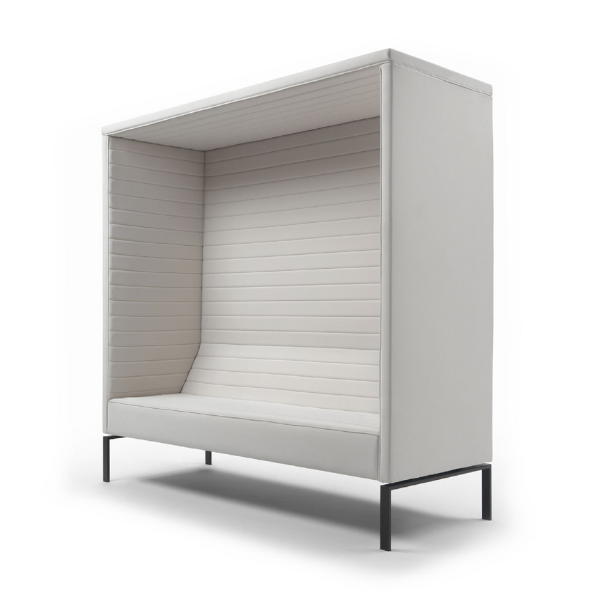 Modern Channeled Roofed Sofa | Marelli Stripes | Italianfurnture.com