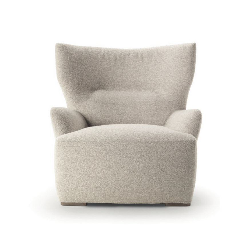 Wingback Upholstered Lounge Chair | Marac Alba | Italianfurniture.com