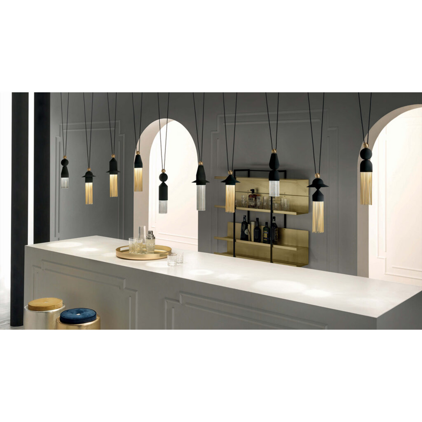 Glass Diffuser Pendant Lamp | Masiero Nappe | Italianfurniture.com