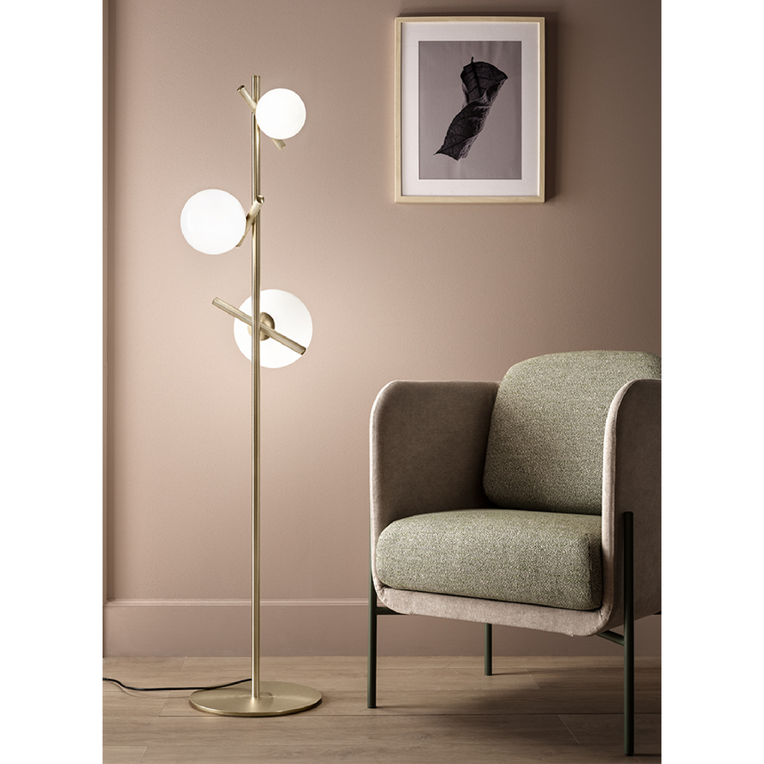 3-Glass Orbs Table Lamp | Masiero Posy | Italianfurniturecom