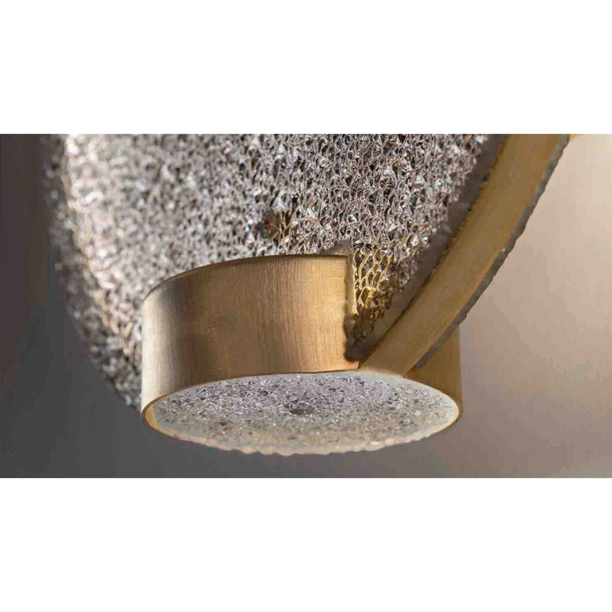 Round Prism Glass Hanging Lamp | Masiero Horo | Italianfurniture.com