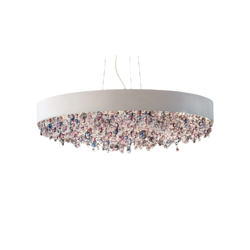 Pendant Embellished Hanging Lamp XL | Masiero Olà | Italianfurniture.com