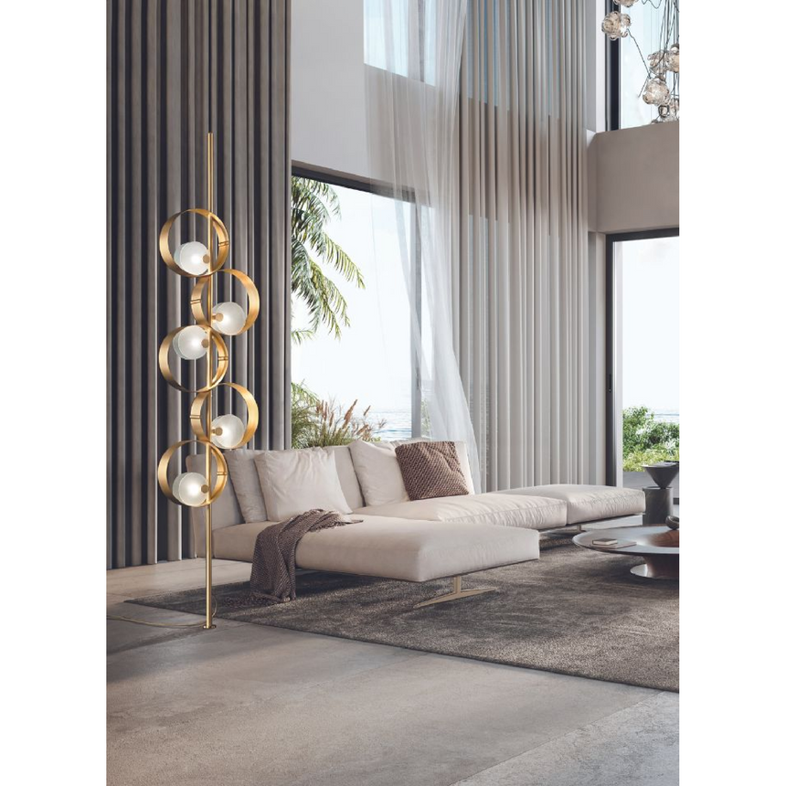 Five-Ring Metal Floor Lamp | Masiero Sound