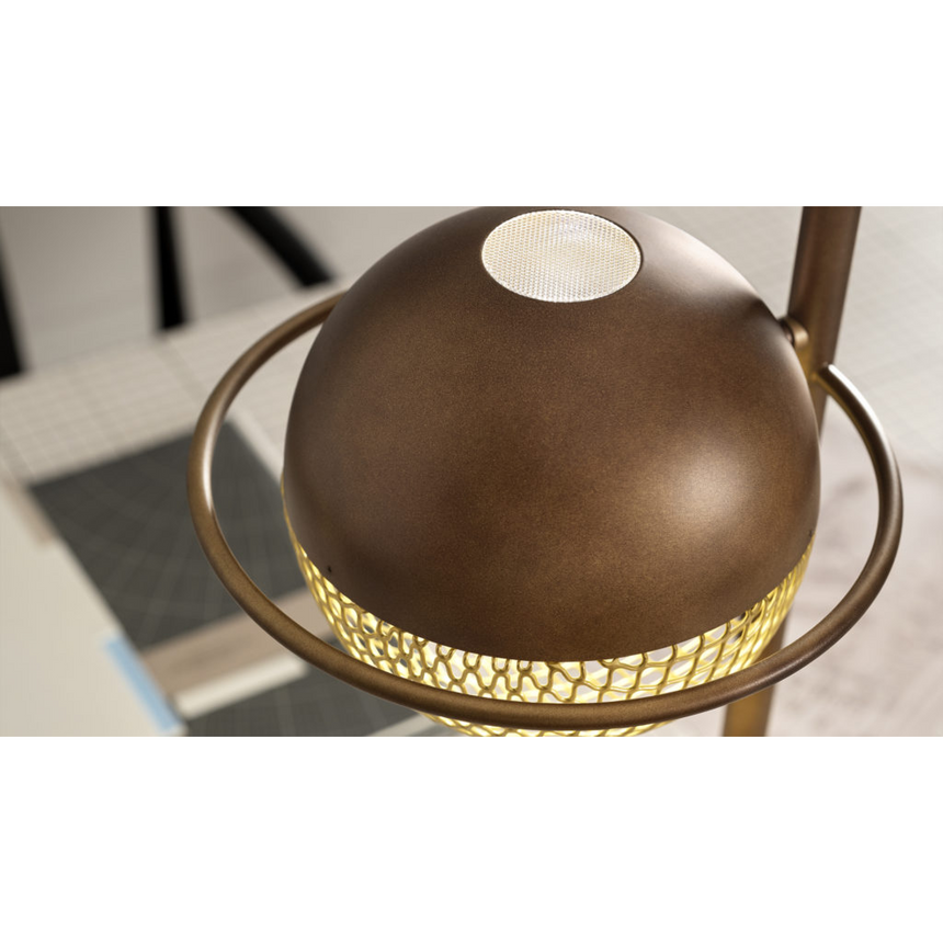 Metal Mesh Sphere Table Lamp | Masiero Iglù | Italianfurniture.com
