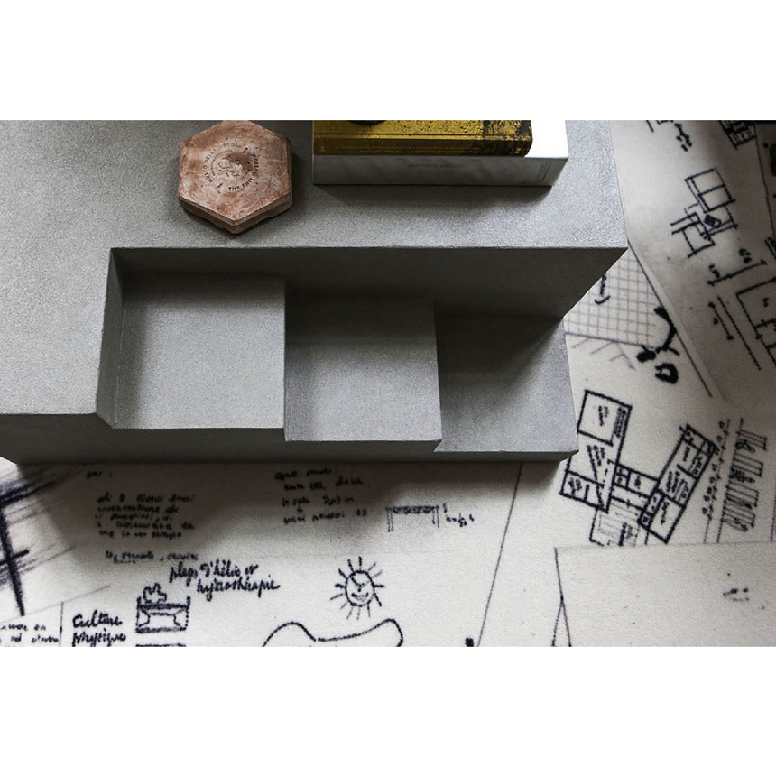 Monochrome Wool Blend Rug 6'7" x 10' | Mogg Appunti | italianfurniture.com