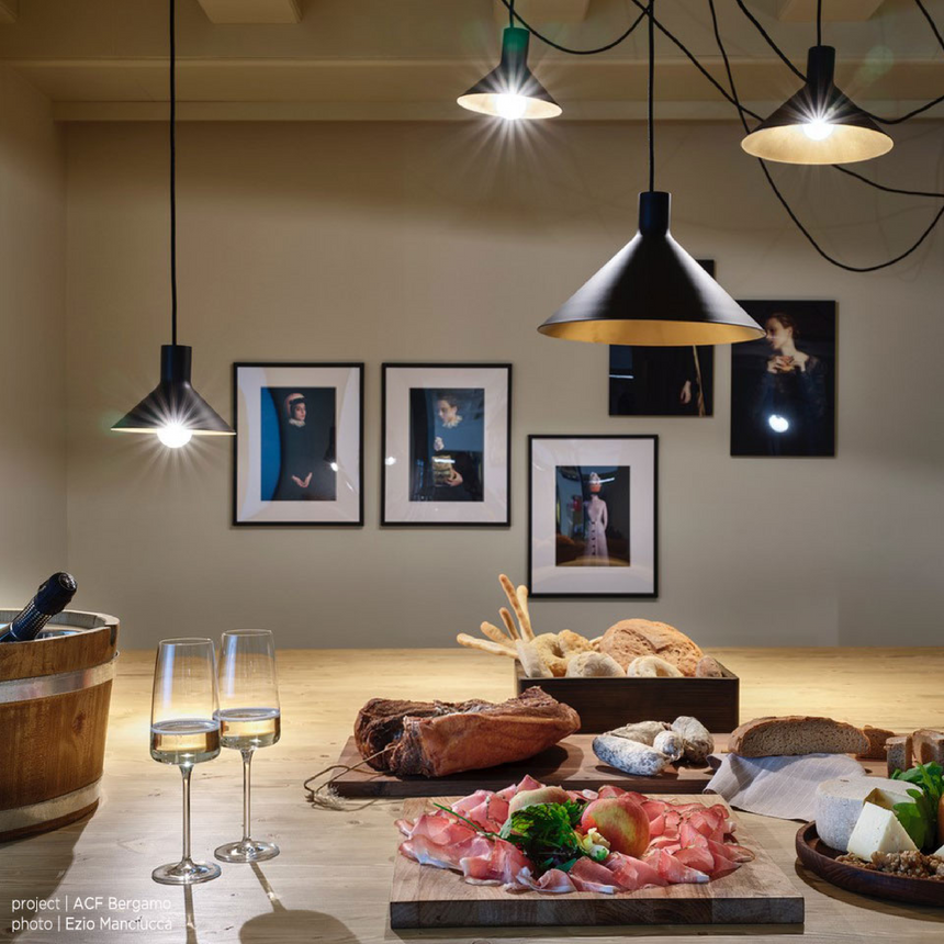 Conical-Shades Floor Lamp | Mogg Cerberina | Italianfurniture.com