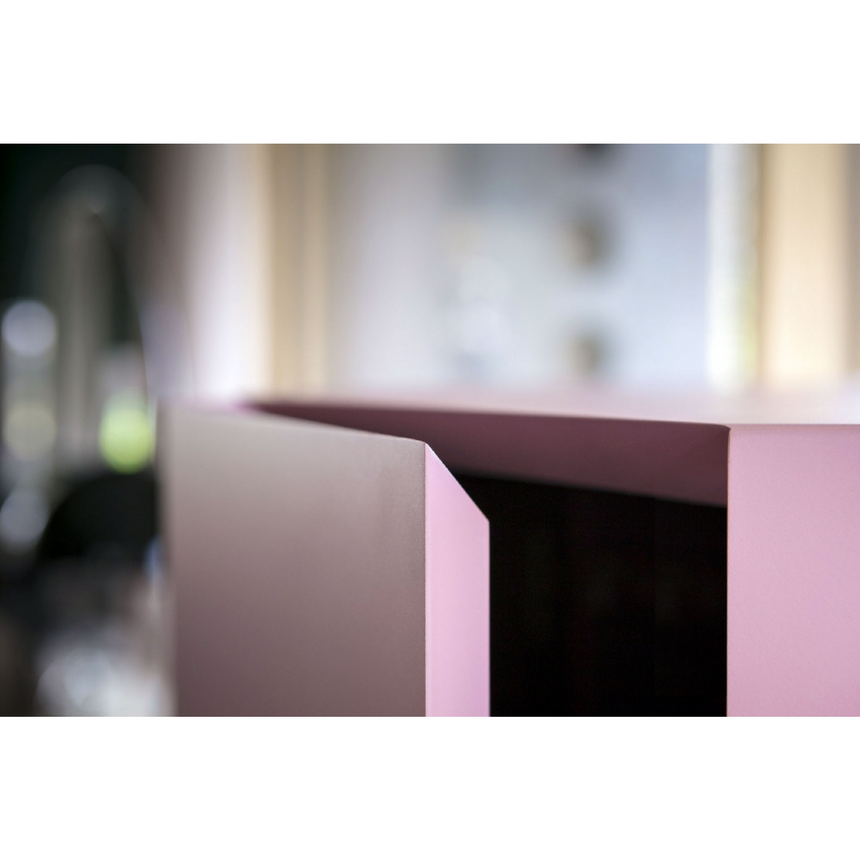 Hexagonal Lacquered Pillar Cabinet | Mogg Exagon | Italianfurniture.com