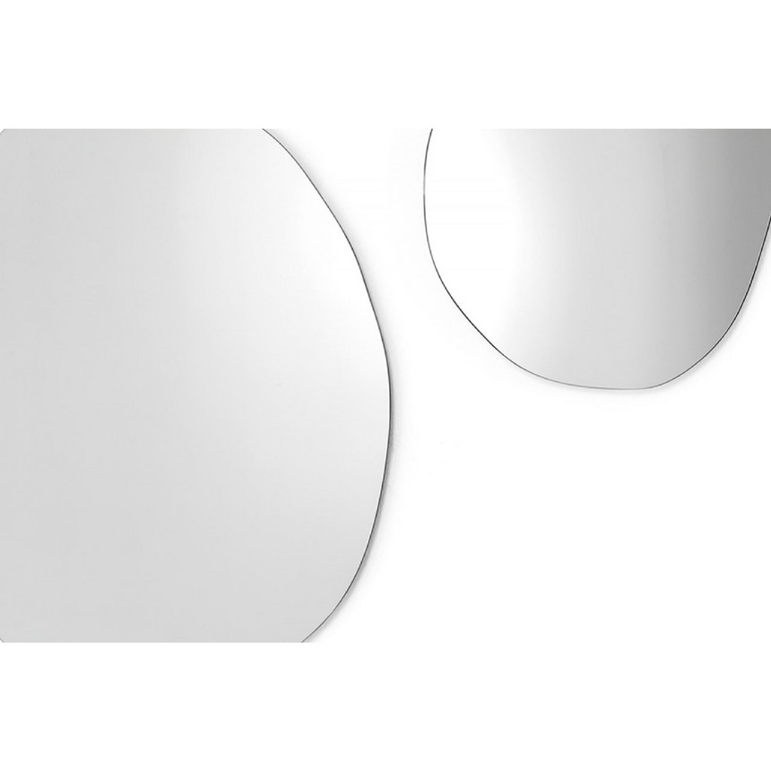 Asymmetrical Round Mirror | Mogg Giotto | Italianfurniture.com