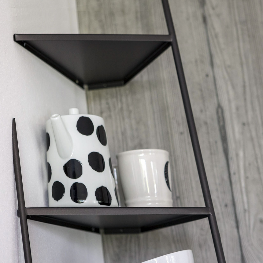 Black Ladder Book Shelf | Mogg Mama | Italianfurniture.com
