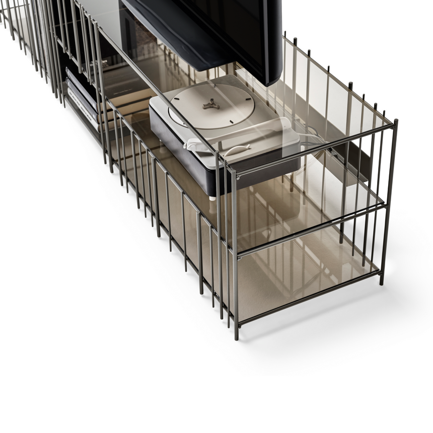 Metal Rods TV Unit | Mogg Metrica | Italianfurniture.com