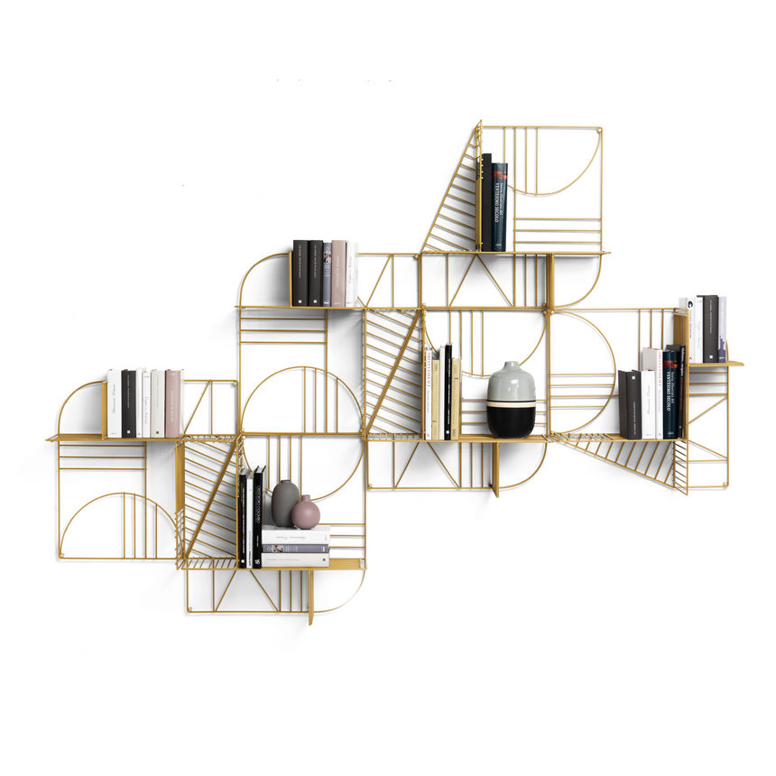 Metal Lines Wall Shelf | Mogg Musa | Italianfurniture.com
