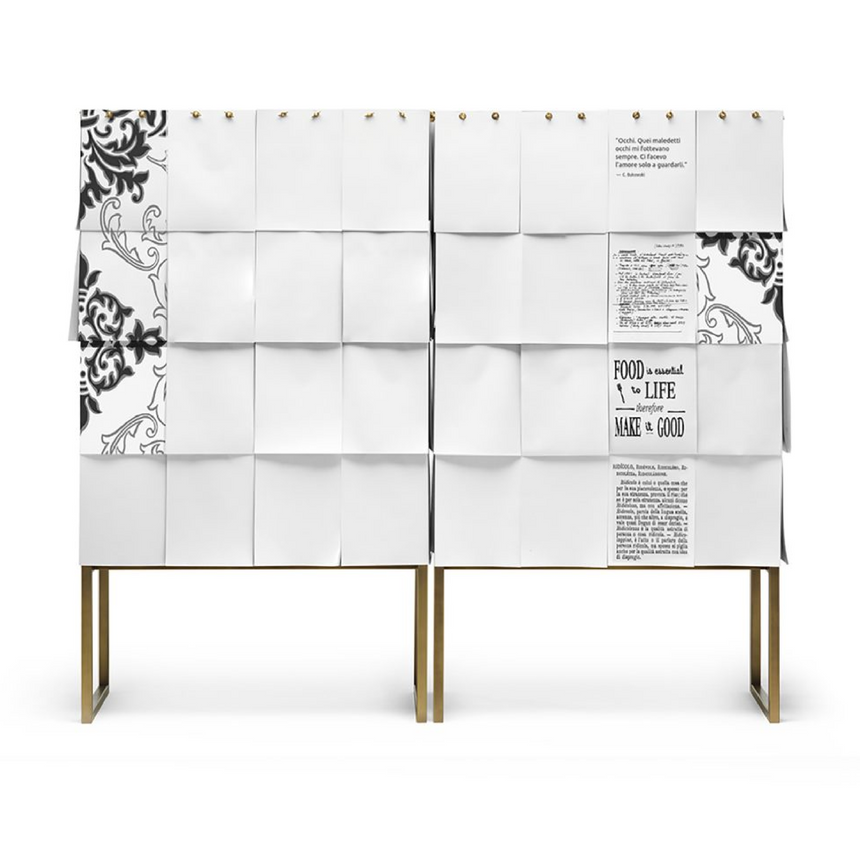 Paper-Covered Storage Unit | Mogg Notes | Italianfurniture.com