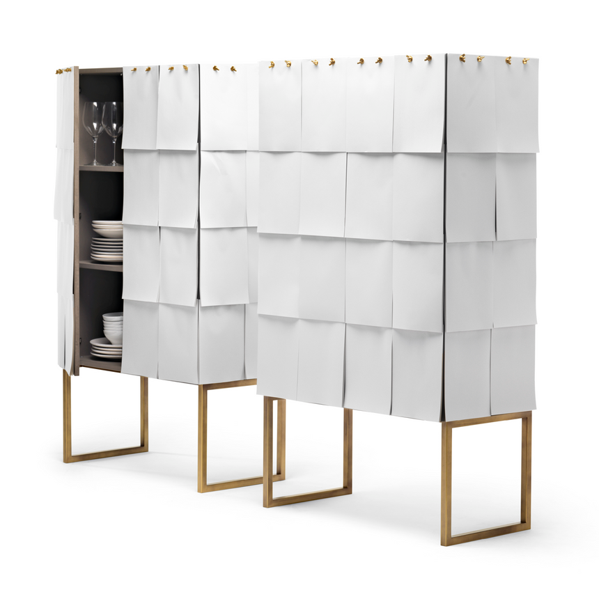 Paper-Covered Storage Unit | Mogg Notes | Italianfurniture.com