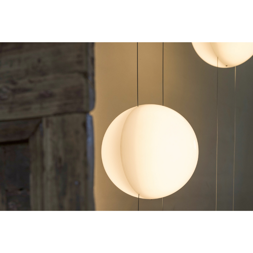 White Sphere Ceiling Floor Lamp | Mogg Orbit | Italianfurniture.com