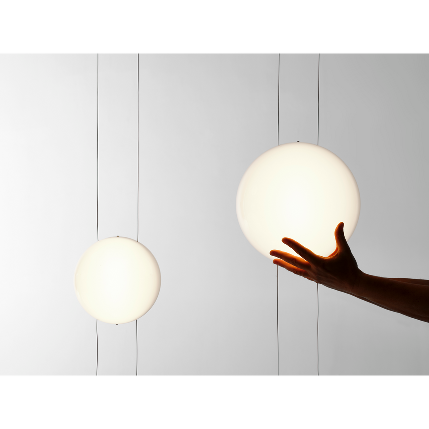 White Sphere Ceiling Floor Lamp | Mogg Orbit | Italianfurniture.com
