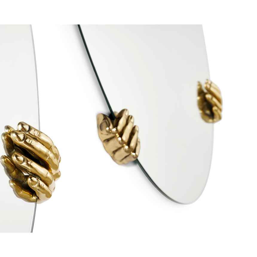 Gold Hand Wall Mirror | Mogg Selfie | Italianfurniture.com