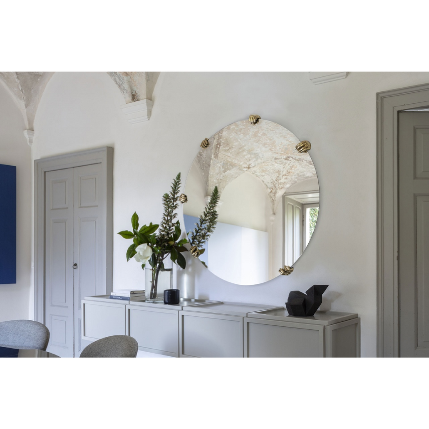 Gold Hand Wall Mirror | Mogg Selfie | Italianfurniture.com