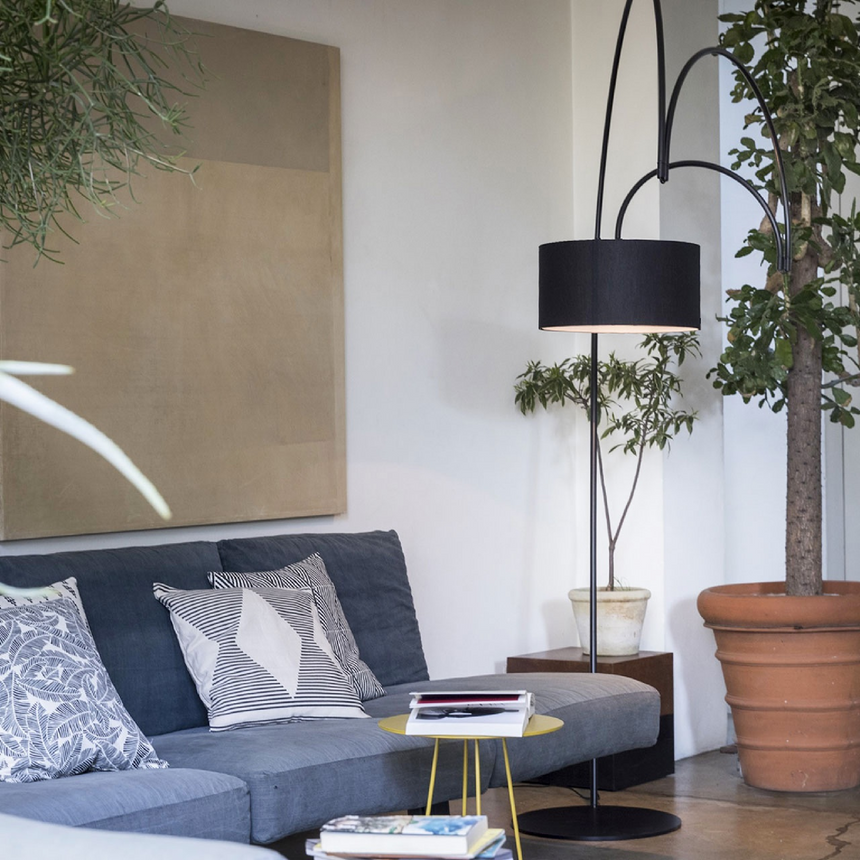 Black Metal Directional Floor Lamp | Mogg Sott'archi | Italianfurniture.com