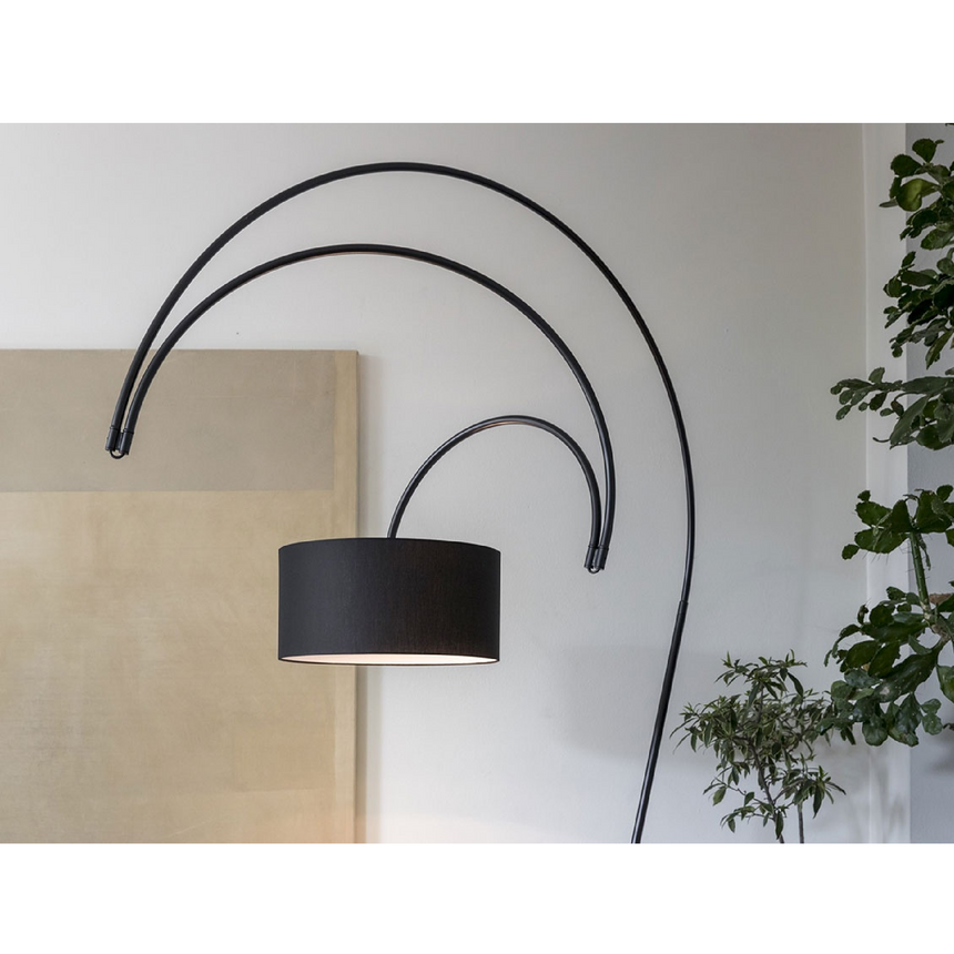 Black Metal Directional Floor Lamp | Mogg Sott'archi | Italianfurniture.com