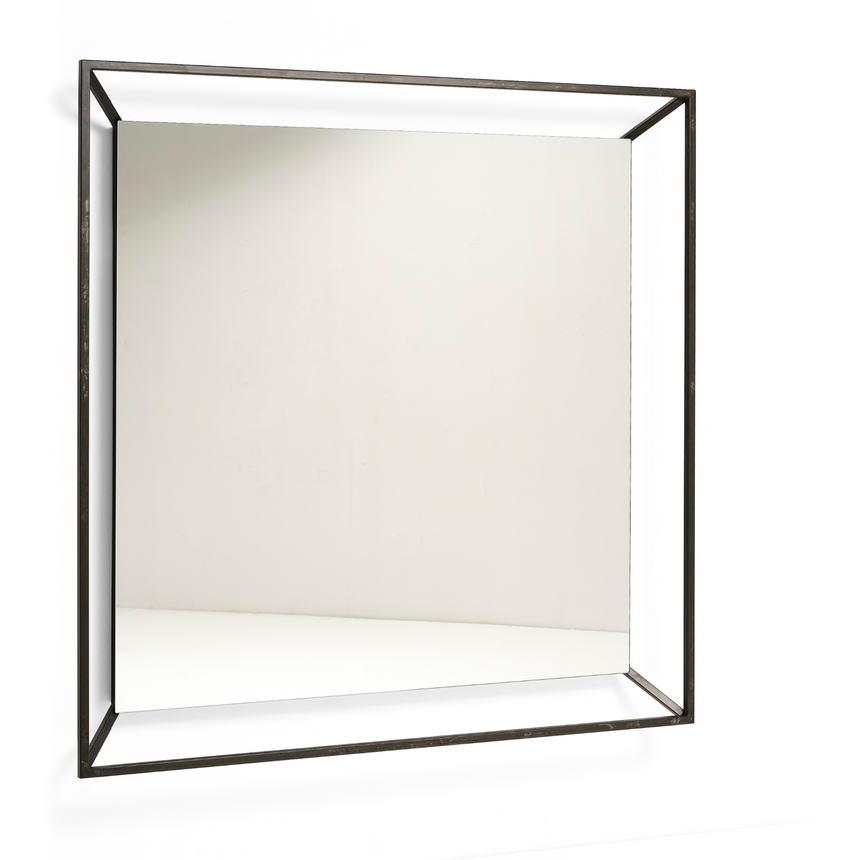 Iron-Framed Wall Mirror Mogg Timeless | Italianfurniture.com