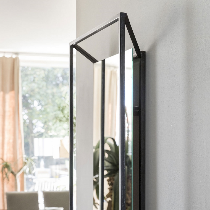 Iron-Framed Wall Mirror Mogg Timeless | Italianfurniture.com
