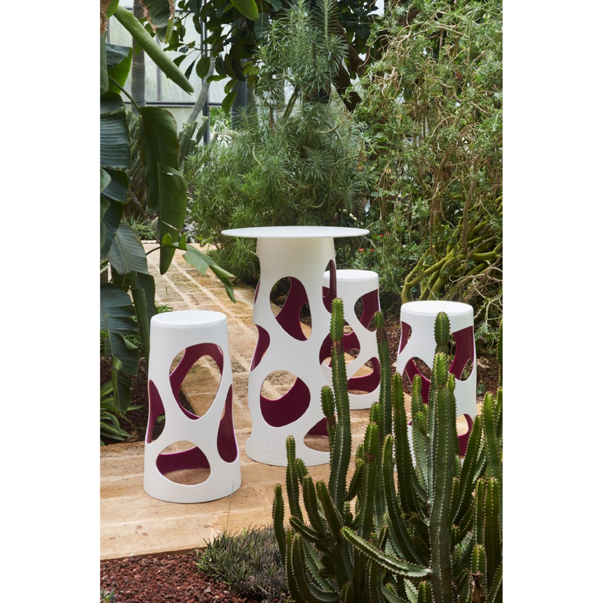 White Stackable Outdoor Stool | Myyour Liberty | Italianfurniture.com