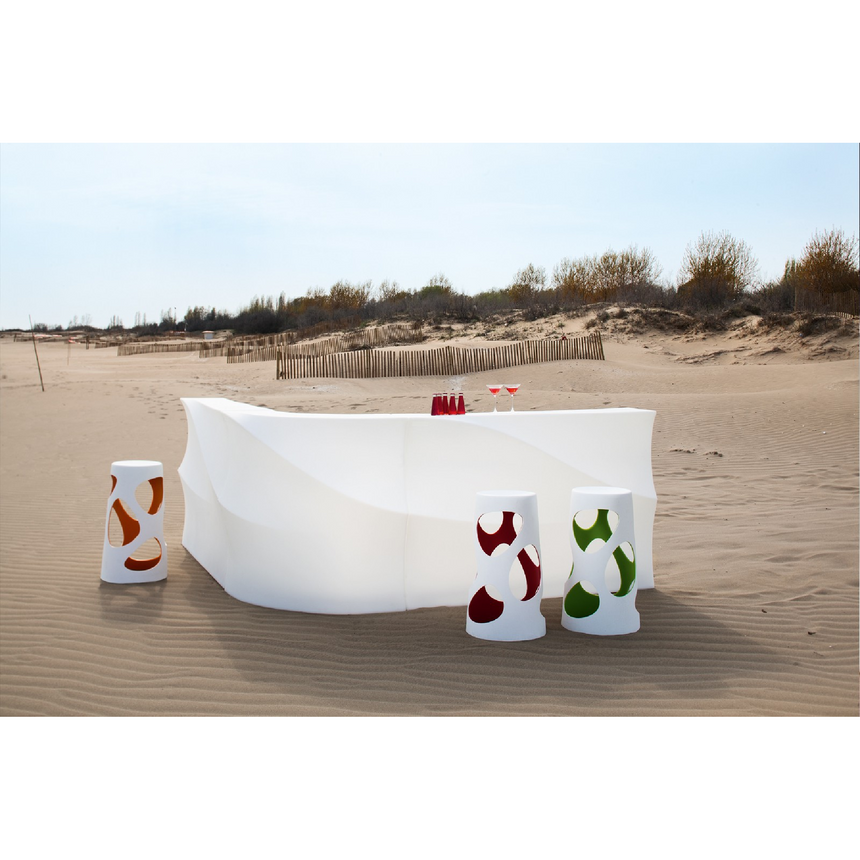 White Stackable Outdoor Stool | Myyour Liberty | Italianfurniture.com
