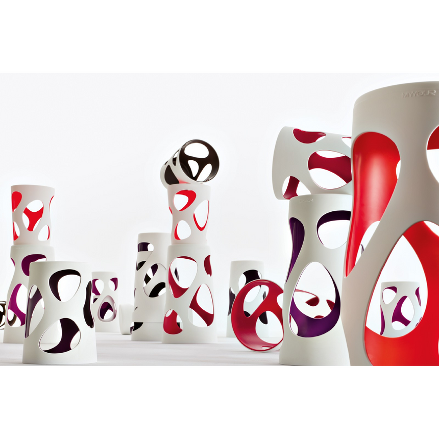 White Stackable Outdoor Stool | Myyour Liberty | Italianfurniture.com