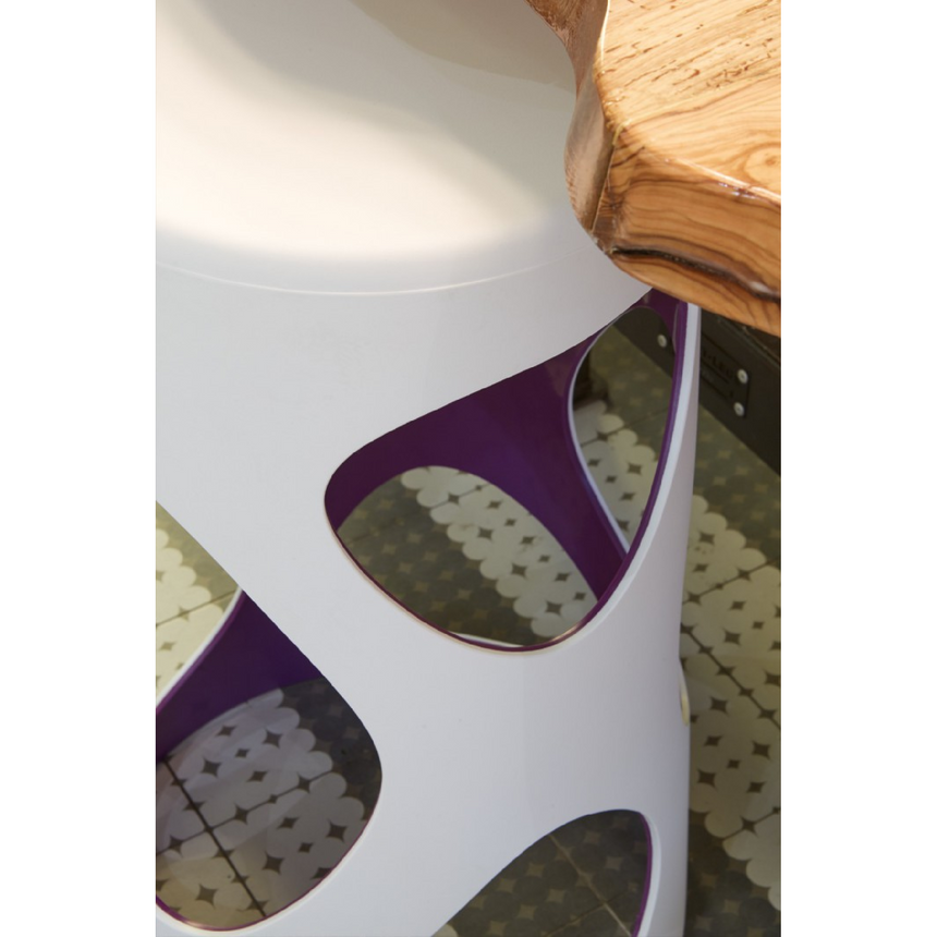 White Stackable Outdoor Stool | Myyour Liberty | Italianfurniture.com