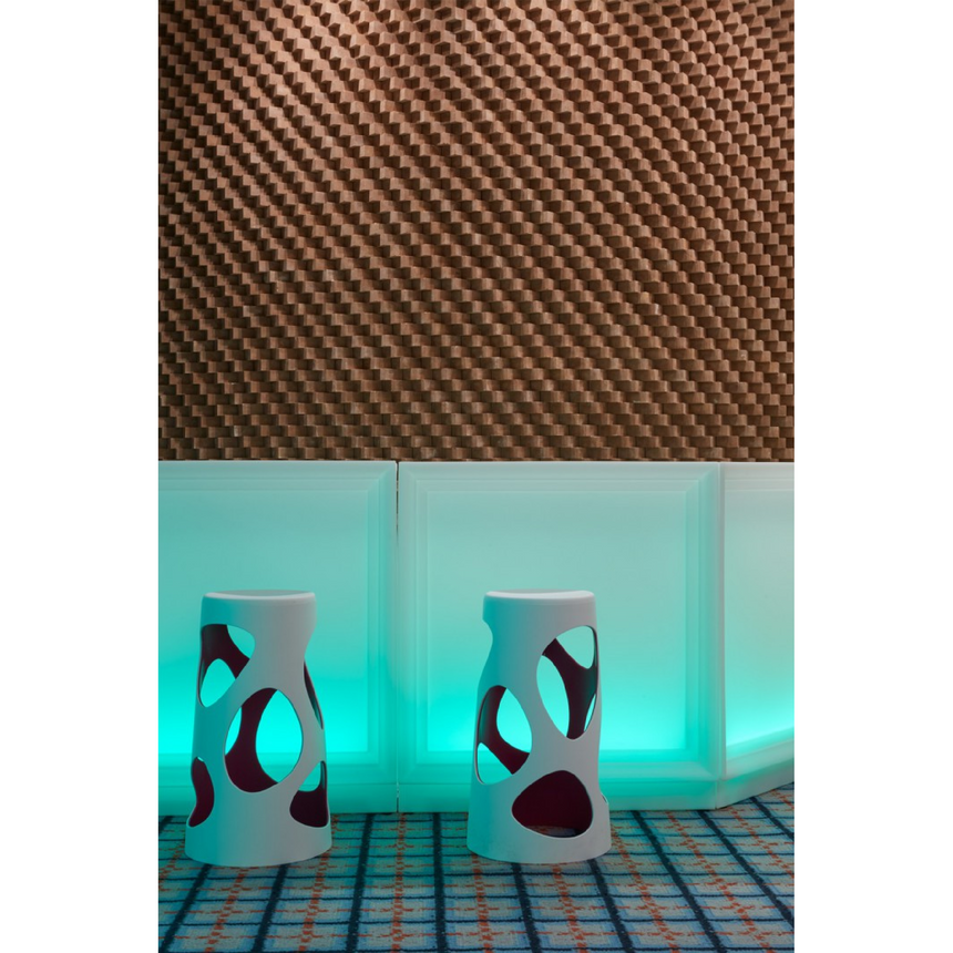 White Stackable Outdoor Stool | Myyour Liberty | Italianfurniture.com