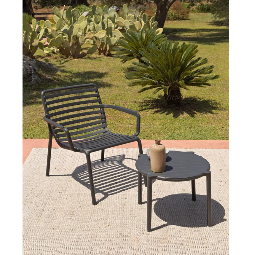 Slatted Round Outdoor Coffee Table | Nardi Doga