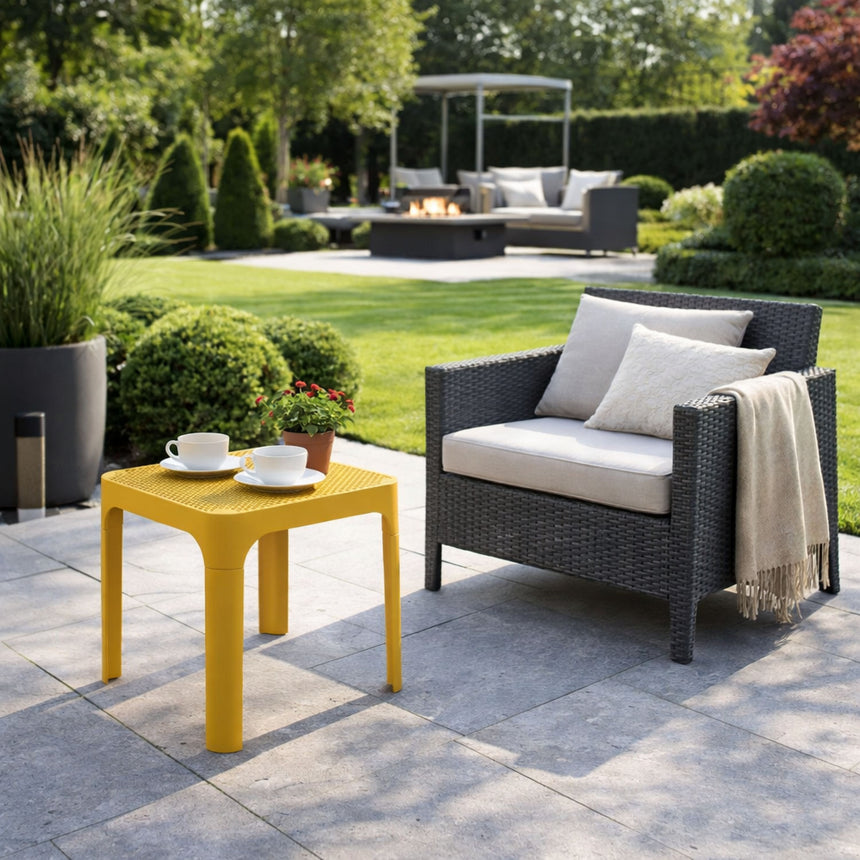 Outdoor Perforated Square Coffee Table | Nardi Net
