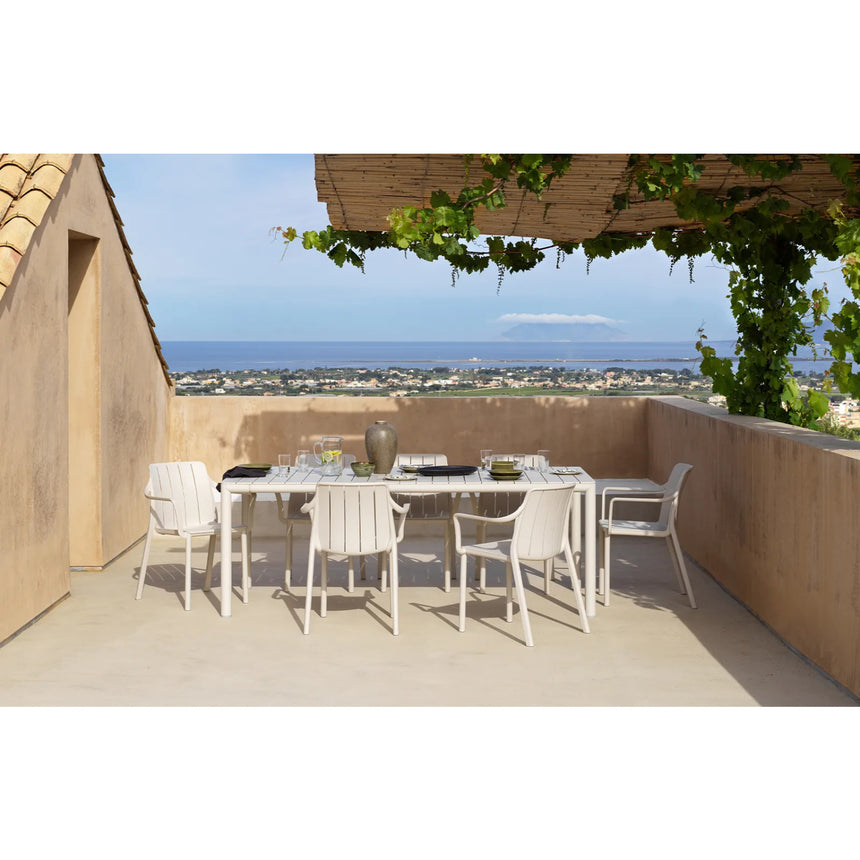 Slatted Outdoor Monobloc Armchair | Nardi Tiberina | Italianfurniture.com
