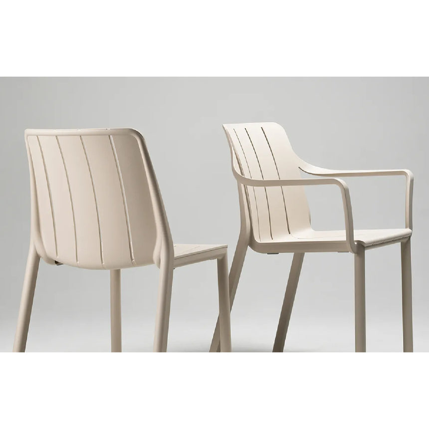Slatted Outdoor Monobloc Chair | Nardi Tiberina | Italianfurniture.com