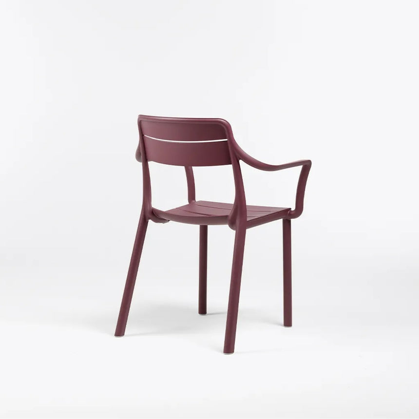Fiberglass Monobloc Outdoor Dining Armchair | Nardi Cassia