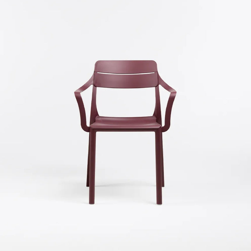 Fiberglass Monobloc Outdoor Dining Armchair | Nardi Cassia