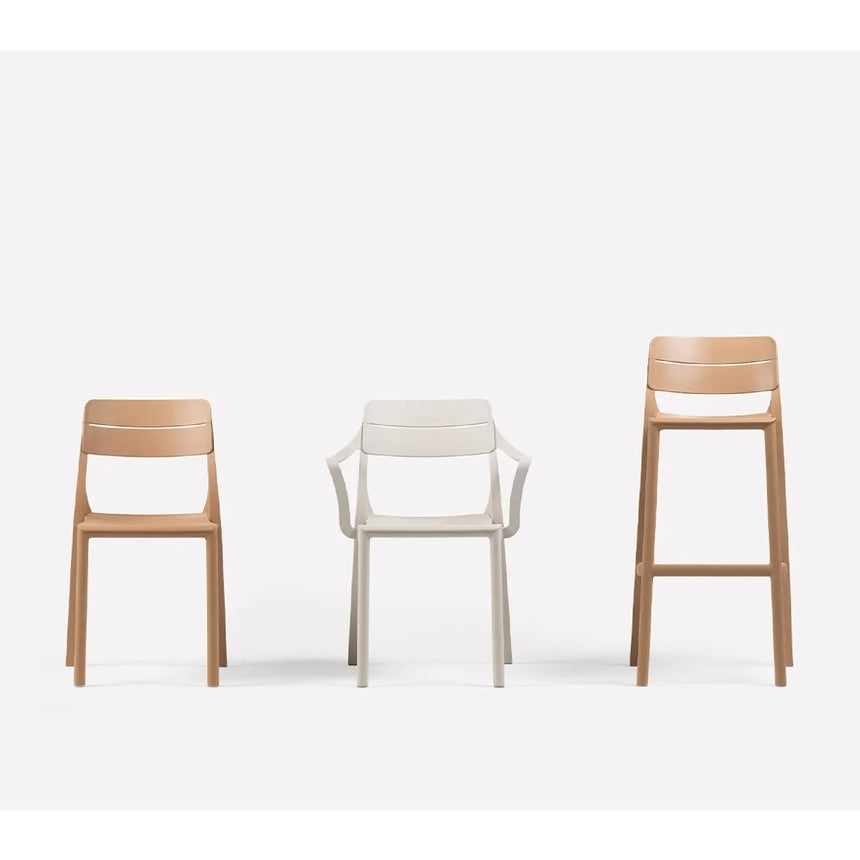 Fiberglass Outdoor Monobloc Dining Chair | Nardi Cassia Bistrot