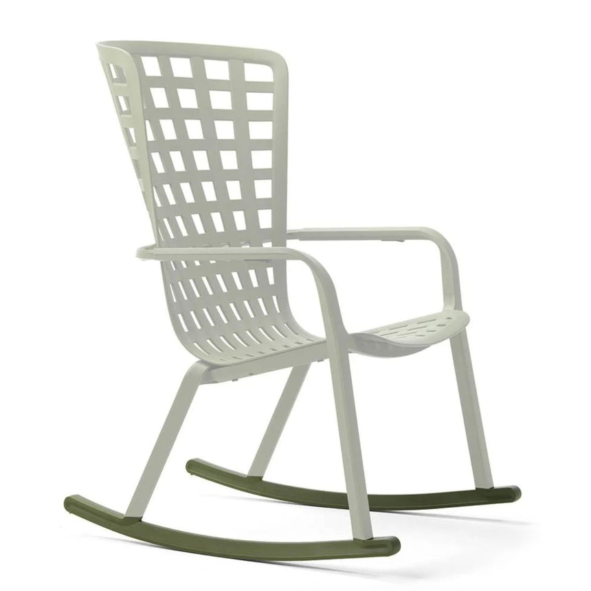 Square Perforated Reclining Outdoor Armchair | Nardi Folio