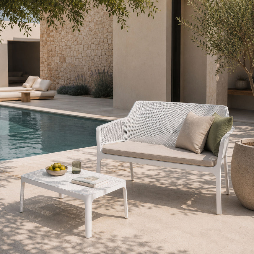 Outdoor Perforated 2-Seater Bench | Nardi Net