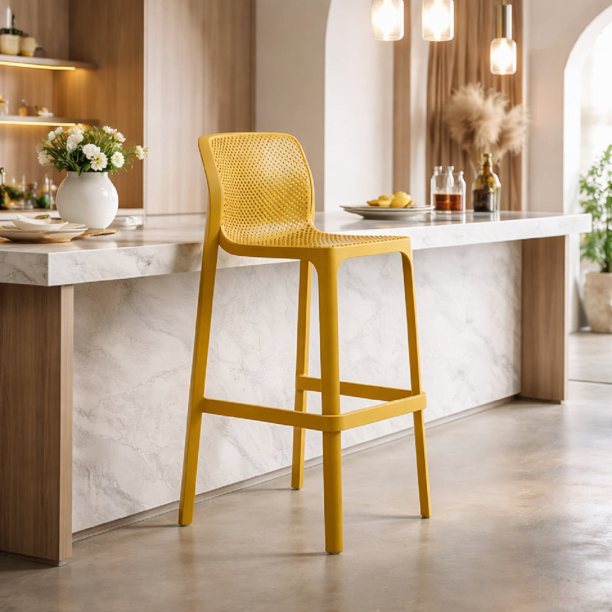 Outdoor Perforated Bar Stool | Nardi Net | Italianfurniture.com
