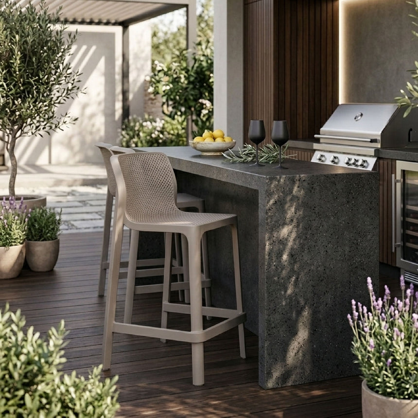 Outdoor Perforated Counter Stool | Nardi Net