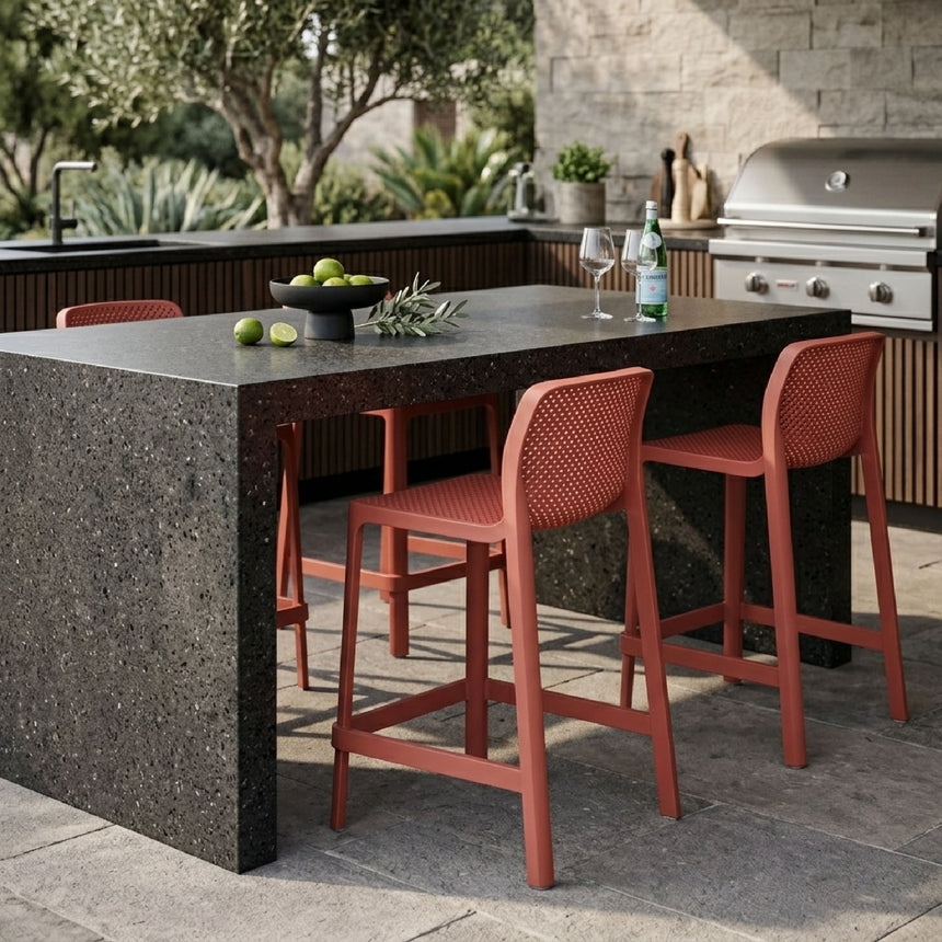 Outdoor Perforated Counter Stool | Nardi Net