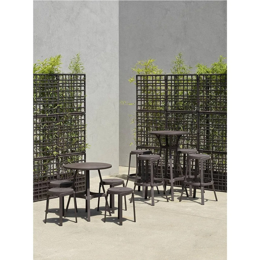 Regenerated Fiberglass Round Outdoor Stool | Nardi Stack Mini